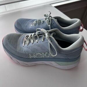 Hoka Women's Bondi 7 Running Shoes - Light Blue